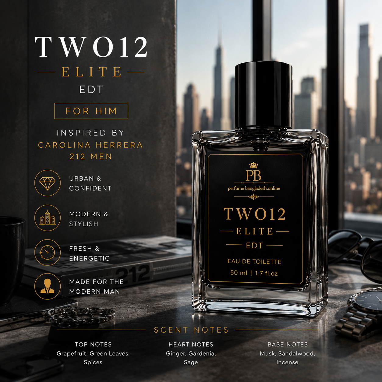 Two12 Elite EDT - For Him